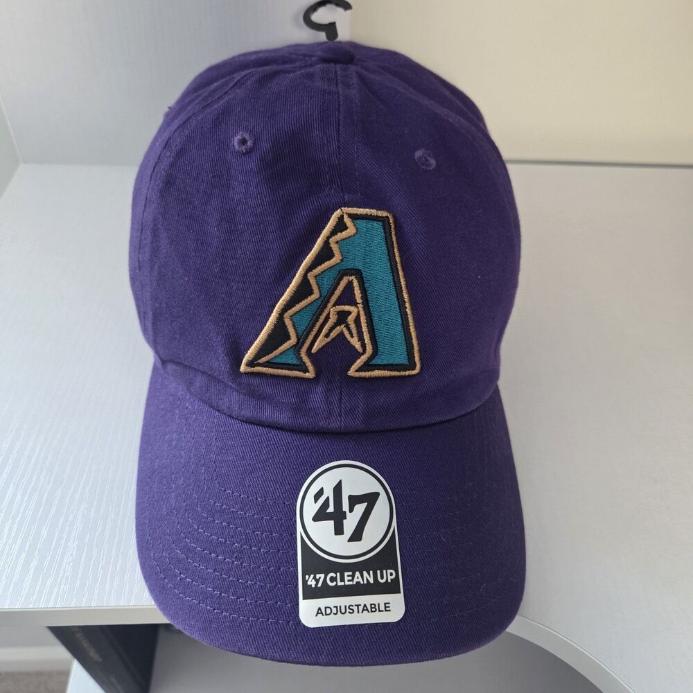 Arizona Diamondbacks 47 Brand Clean Up Hat Purple Adjustable MLB Strapback Cap